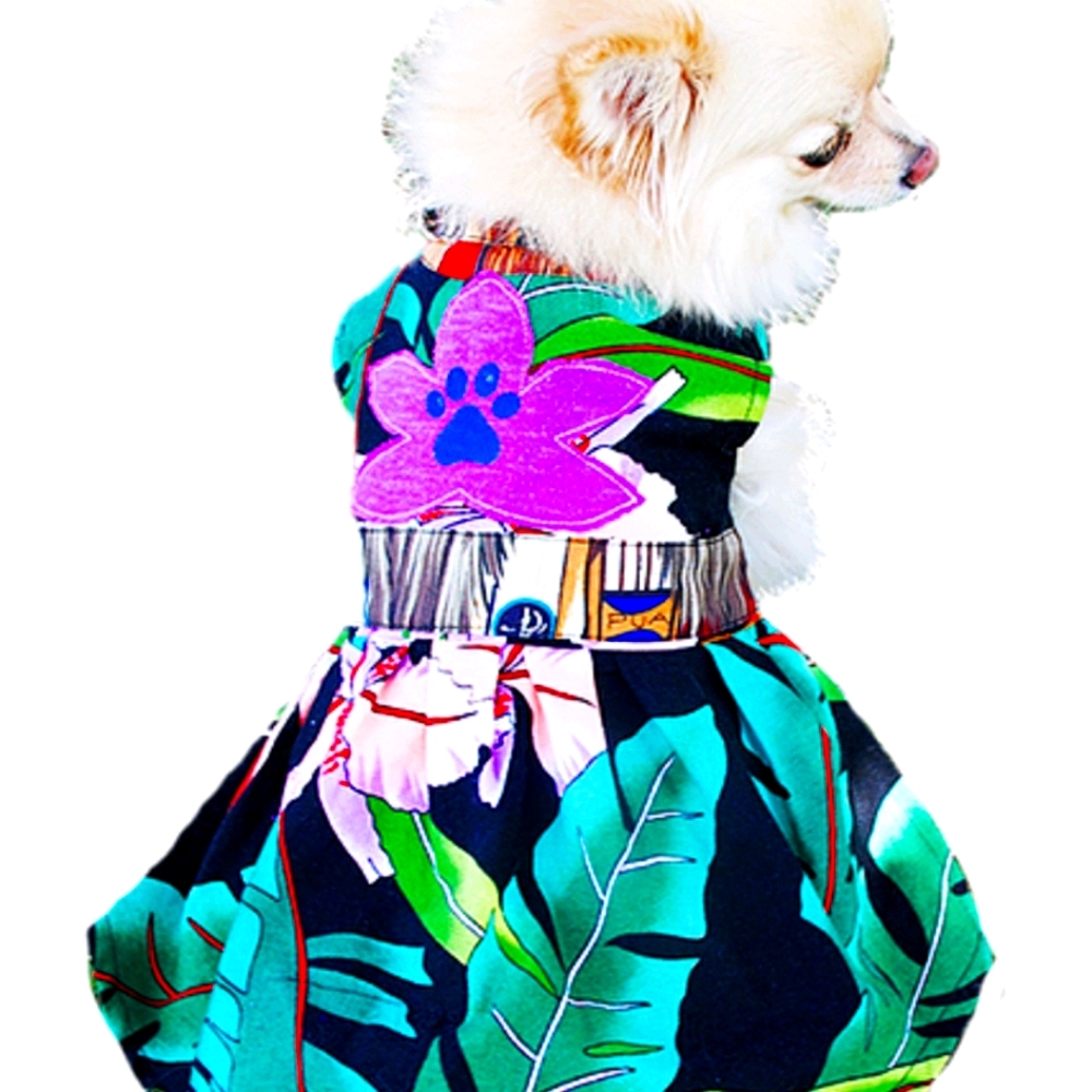 NWOT DOGGY Size Small Hawaiian Dress